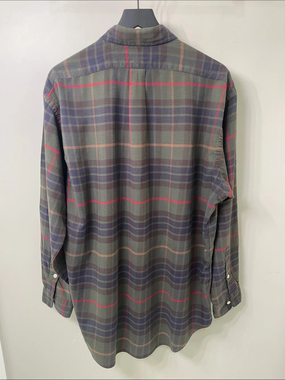 Polo by Ralph Lauren Green and Navy Plaid Button-Down Shirt